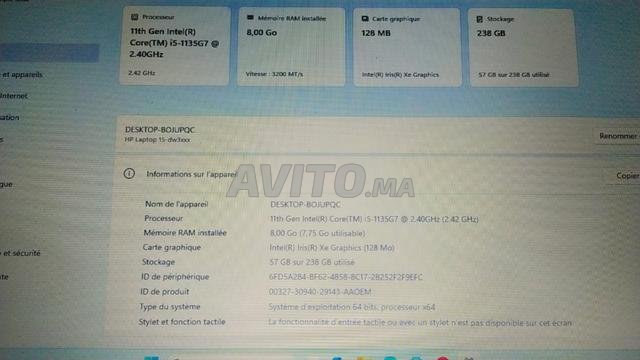 PC Windows 11 8ème génération RAM 256 Go - 2