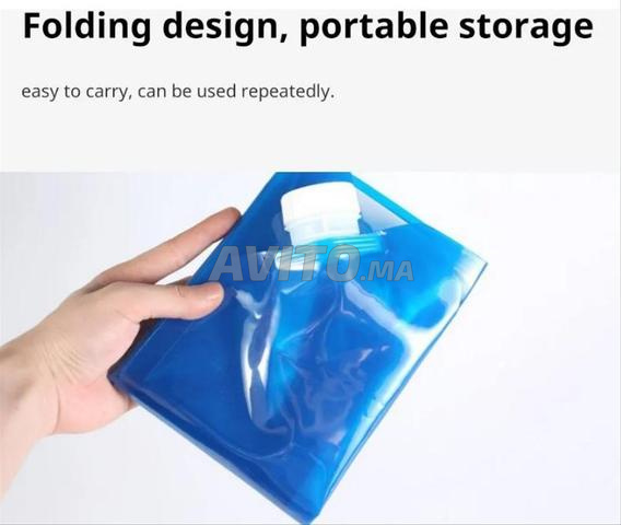 Sac d'eau pliable portable, bidon en plastique 5 et 10 L - 2