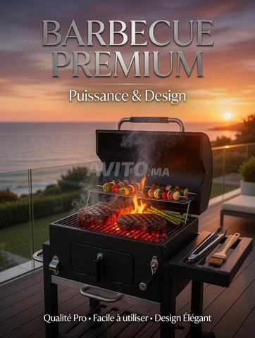 Barbecue à Charbon Portable Avec Table Latéral -R- - 2