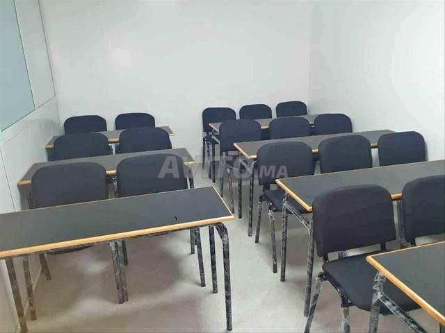Ensemble table et chaise pour 2 places/vestiaire - 2