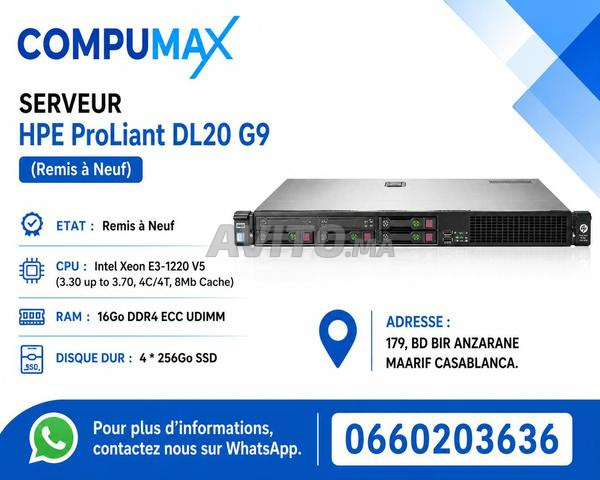 Serveur HPE ProLiant DL20 G9 (Remis à Neuf)