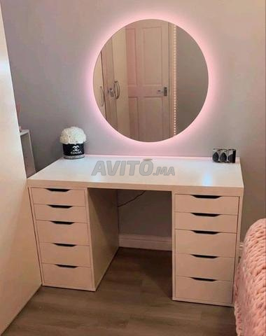🌟 Coiffeuse tendance avec miroir LED 🌟 - 2