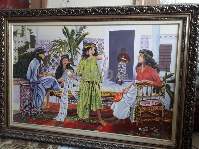 Tableaux d'art peints à la main sur tissu, taille 130