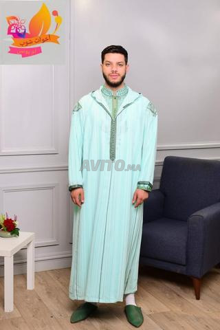 Djellaba homme élégante travaillée avec broderie traditionnelle - 2
