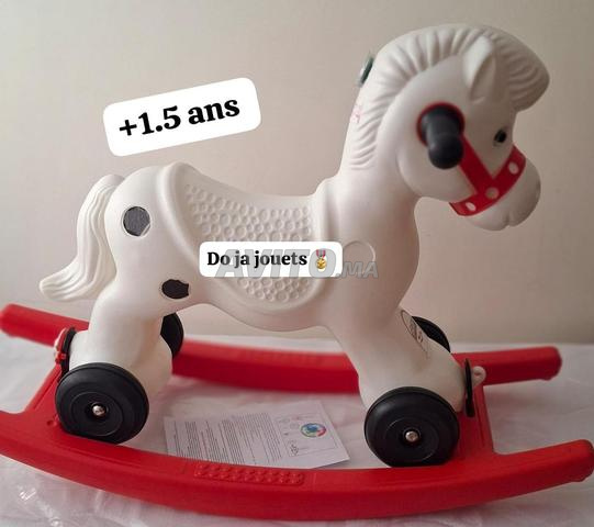 🐴 Cheval à bascule 2 en 1 avec - 2