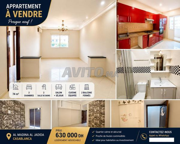 Appartement presque neuf à vendre Casablanca