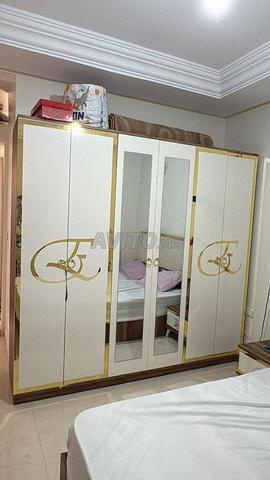 Chambre complète lit matelas coiffeuse armoire - 2