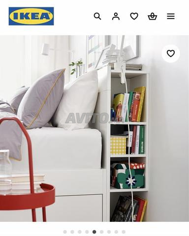 Lit IKEA 1.60/2.00 avec 4 rangements - 2