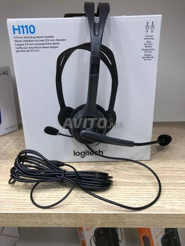 سماعة رأس مع ميكروفون لوجيتك H110 - 2