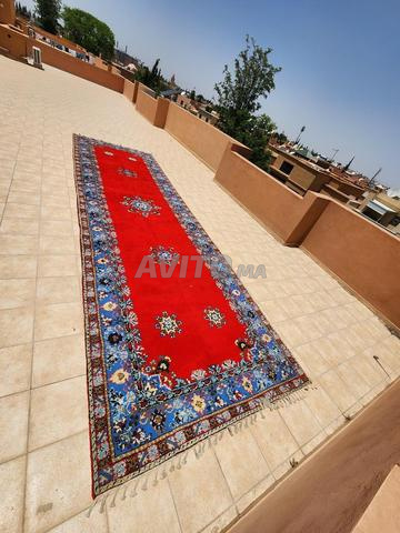 Tapis artisanal marocain fait main en laine - 2