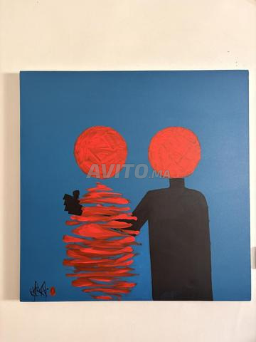 Tableau moderne fait à la main – 80×80 cm