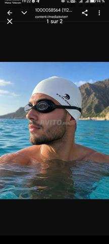 Bonnet de natation avec lunettes