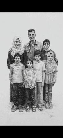 رسم بورتريه واقعي بالقلم الرصاص متوفر - 2