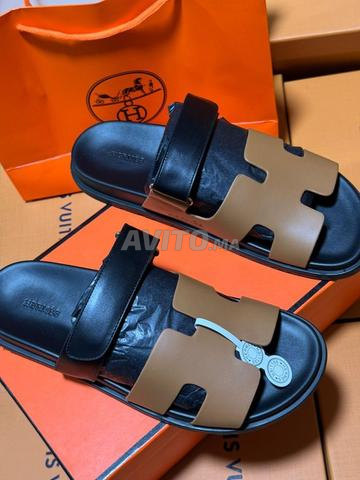 Sandale Hermès Homme en Vrai Cuir HR854 - 2