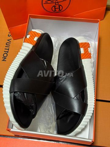 Sandale Hermès Pour Homme en Vrai Cuir HR7210 - 2