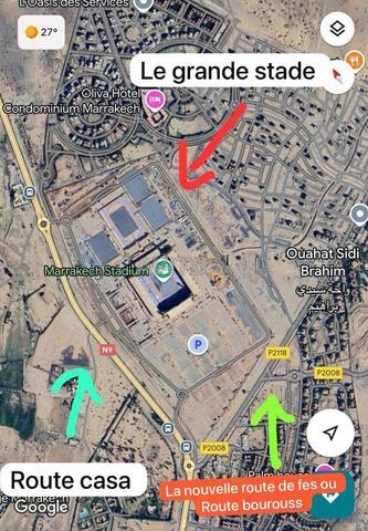 Terrain nu Melkia Villa 2534 m² 4 KM De Marrakech