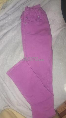 Pantalon slim violet pour fille - 2