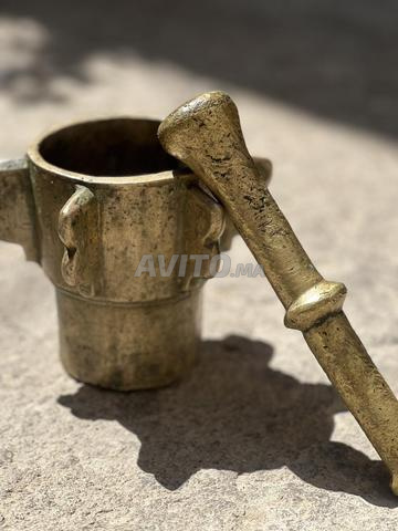 هاون نحاسي قديم، أكثر من 100 عام - 2