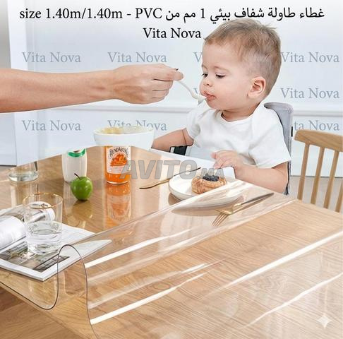Protection de table transparente écologique en PVC 1mm