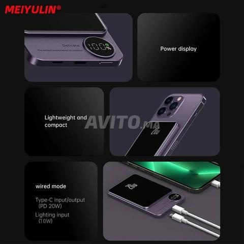 Batterie externe 10000 mAh chargeur sans fil power bank - 2