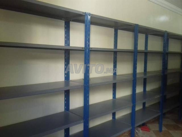 Rayonnage métallique standard avec 5 tablettes - 2