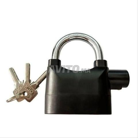 Cadenas antivol avec alarme 110 dB – Serrure de sécurité - 2