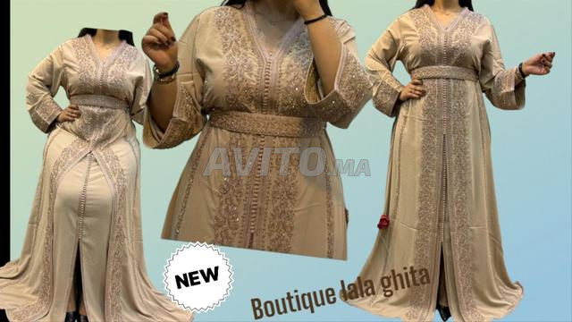 Robe marocaine en tissu crêpe Corée