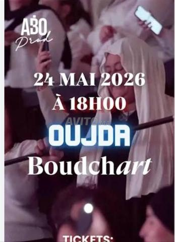 6 Tickets pour le concert de Boudchart le 24 mai