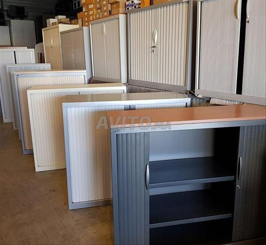Armoire métallique basse / porte rideau / vestiaire - 2
