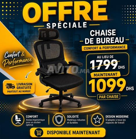 Chaise de Bureau Ergonomique avec Repose Tête
