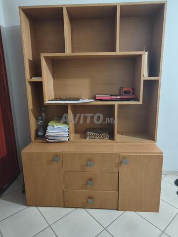 Bibliothèque en bois complète à vendre en excellent état - 2