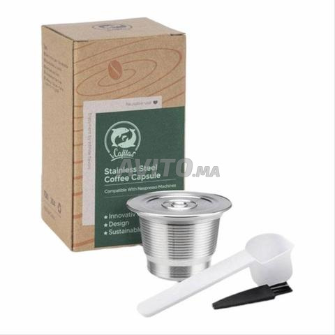 Capsule rechargeable Nespresso inoxydable.