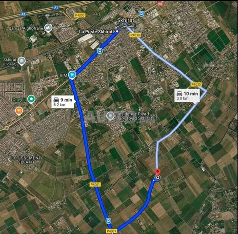 À vendre terrain 2950m² titré à Skhirat - 2