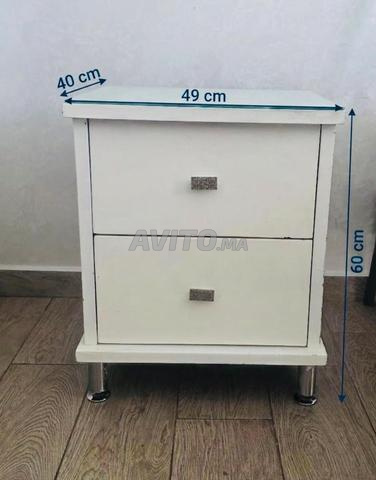 Commode et 2 tables de chevet en bois - 2