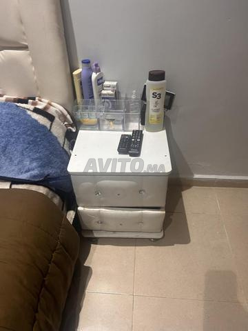 Lit 1.2 avec matelas et table de chevet - 2