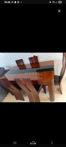 Tables à manger en bois 6 chaises - 2