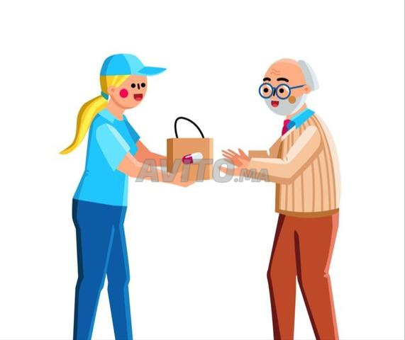 مساعدة في التسوق والتوصيل للمنازل