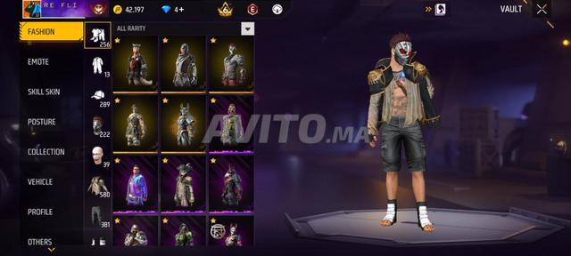 Compte Free Fire à vendre - 2