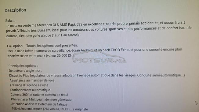 Mercedes-Benz CLS Diesel 350D pack 63 modèle 2016
