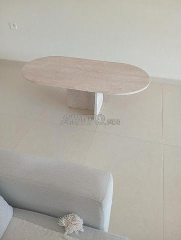 Table basse en travertin L 1.20 60 cm H 42 cm - 2
