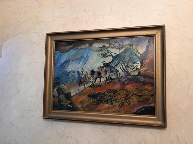 Tableau peint sur panneau 70/50