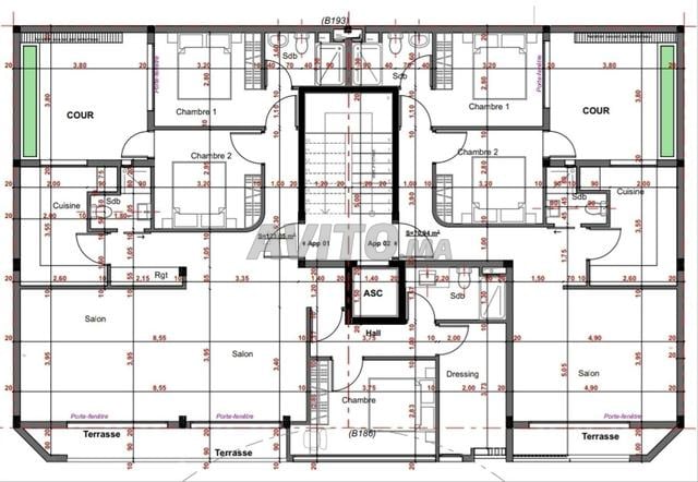 Appartement à vendre 71 m² à Dar Bouazza