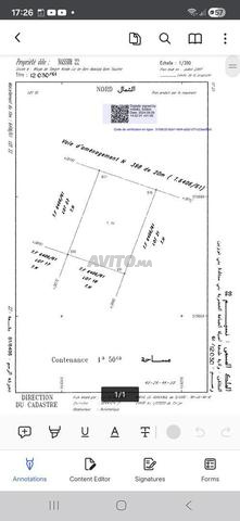 Terrain de 150m² sur une voie de 20m à Ahlen Tanger