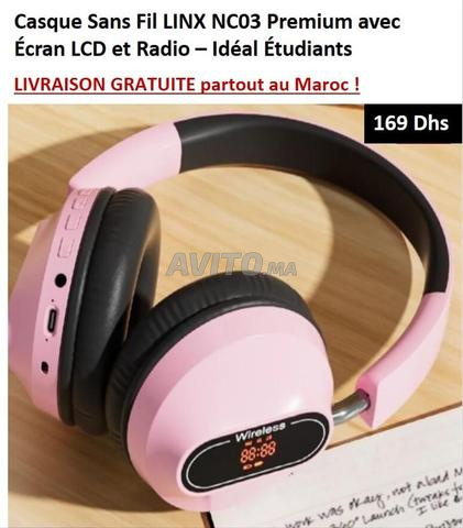 Casque Sans Fil Premium avec Écran LCD et Radio