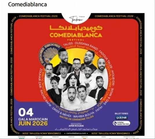 Billet Comediablanca - Gala Marocain