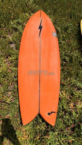 Shortboard fish double fin Thierry Delbourg, 6'5