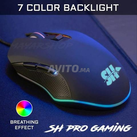 SH ماوس جيمنج برو RGB 3200 DPI LED 6 أزرار