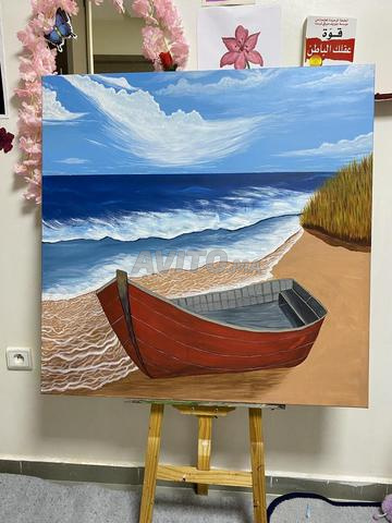 Tableau artistique peint à la main - 2