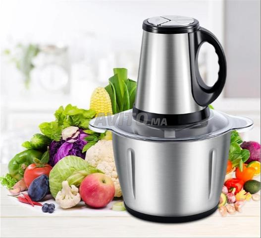 Hachoir Électrique Multi-Fonctions en Acier Inox - 2