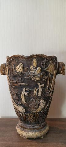 VASE EN IVOIRE SCULPTÉ - 2